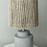 Concrete and hemp table lamp