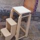 Wooden stepladder stool painted vintage 50s