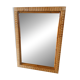Antique rattan and bamboo mirror