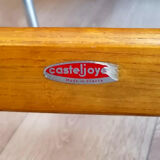 Pair of folding armchairs Casteljoyeux, 1960