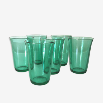 Set of 6 vintage water or wine glasses