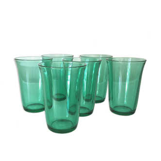 Set of 6 vintage water or wine glasses