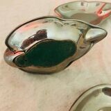 Small swan ashtray with silver metal cups