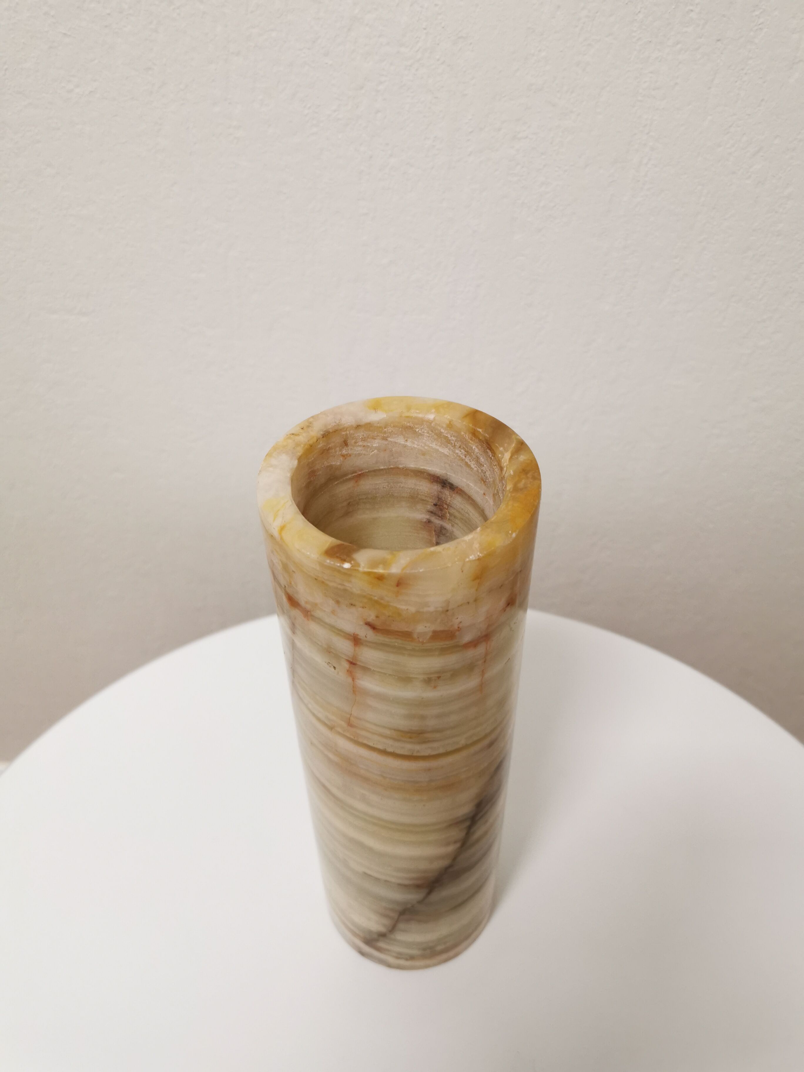 Marble scroll vase, 1970