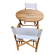 Bamboo table and chair set