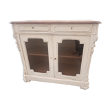 Old buffet 2 doors windows patina Shabby chic