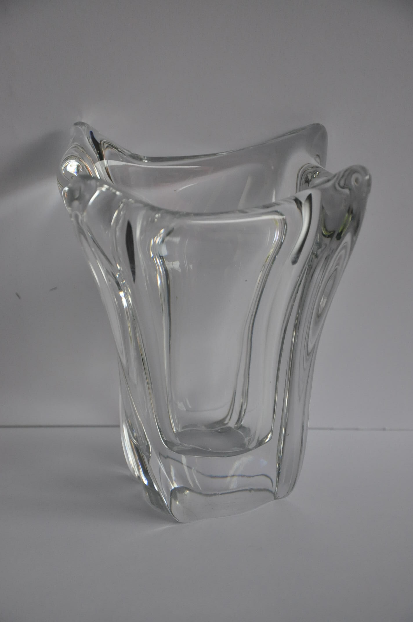 Signed vintage Daum Crystal vase
