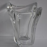 Signed vintage Daum Crystal vase