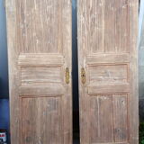 Pair of old doors haired