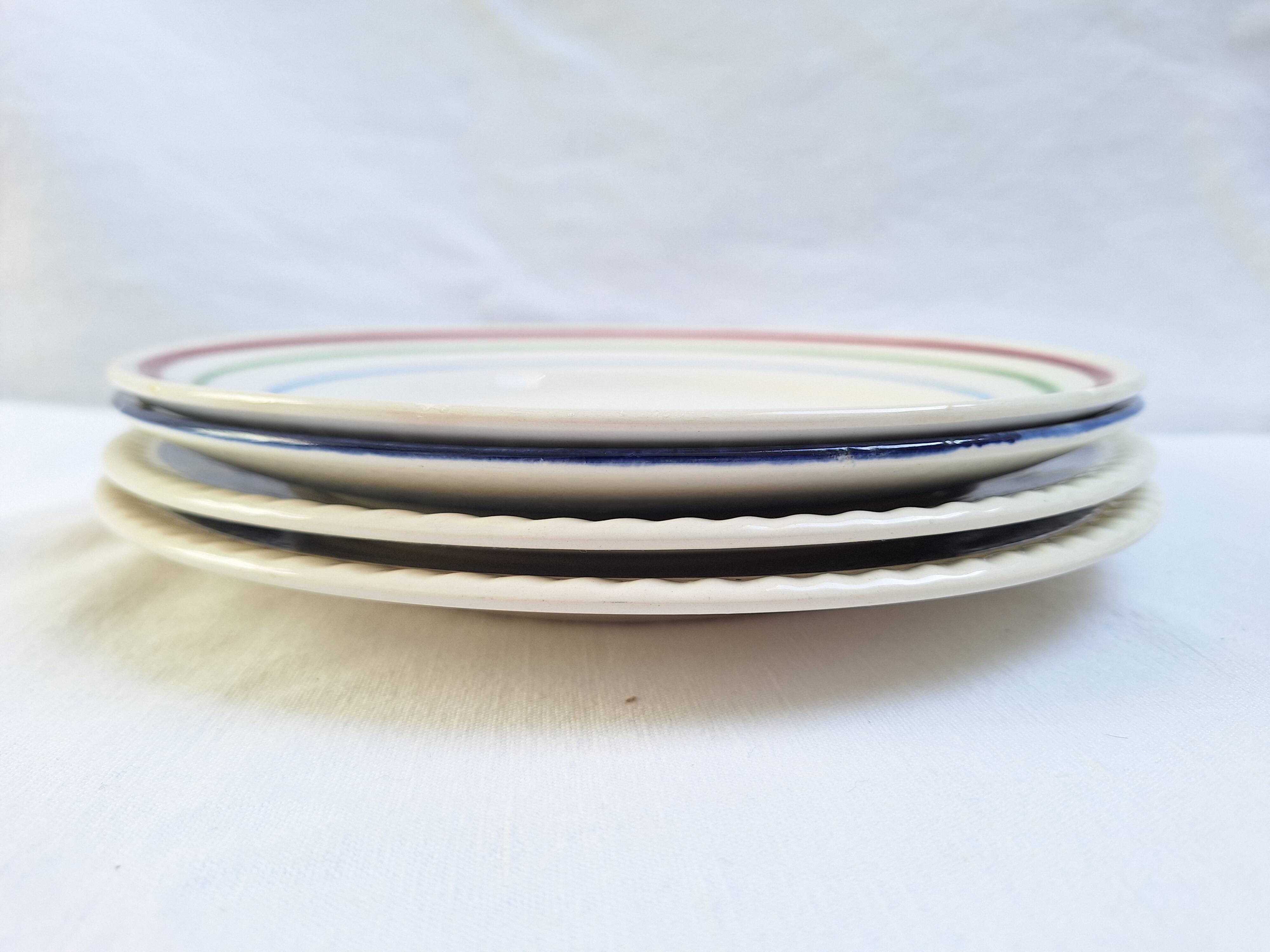 Flat plates Gien, Sarreguemines, Digoin