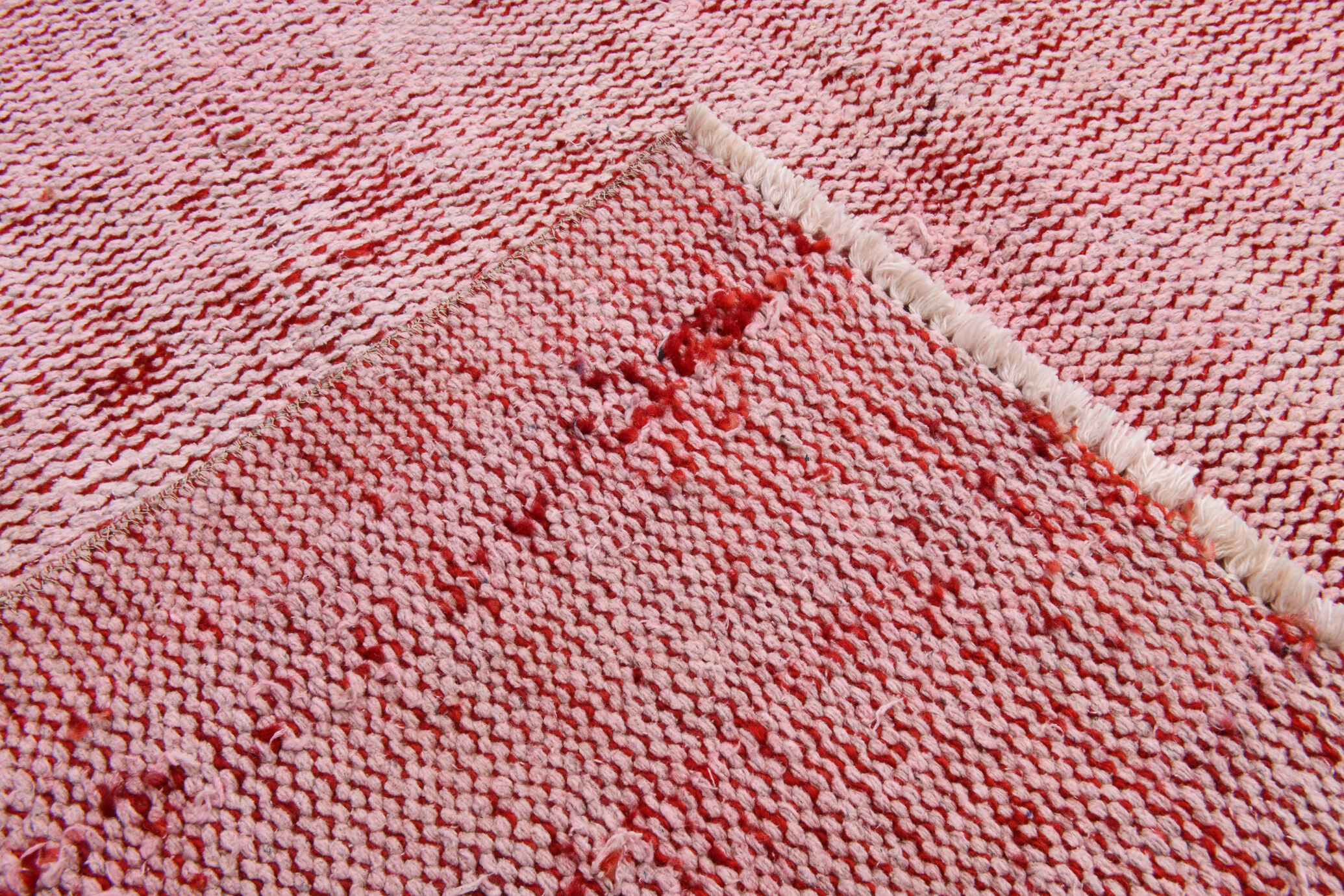 Pale red modern vintage rug