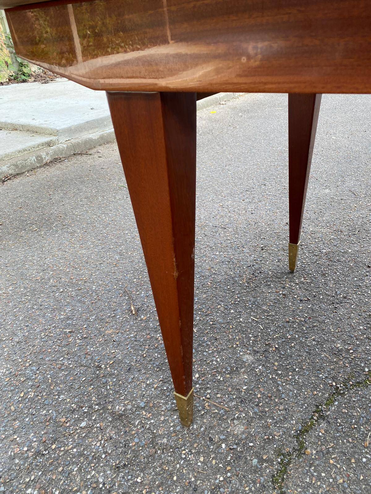 Table à manger scandinave extensible bois et palissandre laquée 230cm