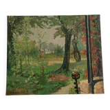 Toile signée