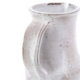 White stoneware pitcher by Jeanne and Norbert Pierlot