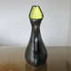 Large Ray Camart vase, Vallauris, free-form in matte black ceramic, 1950