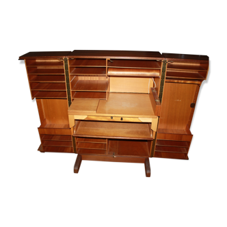 Ateliers Genestar bureau malle magique design bois placage