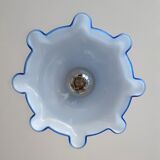 Vintage blue opaline hanging