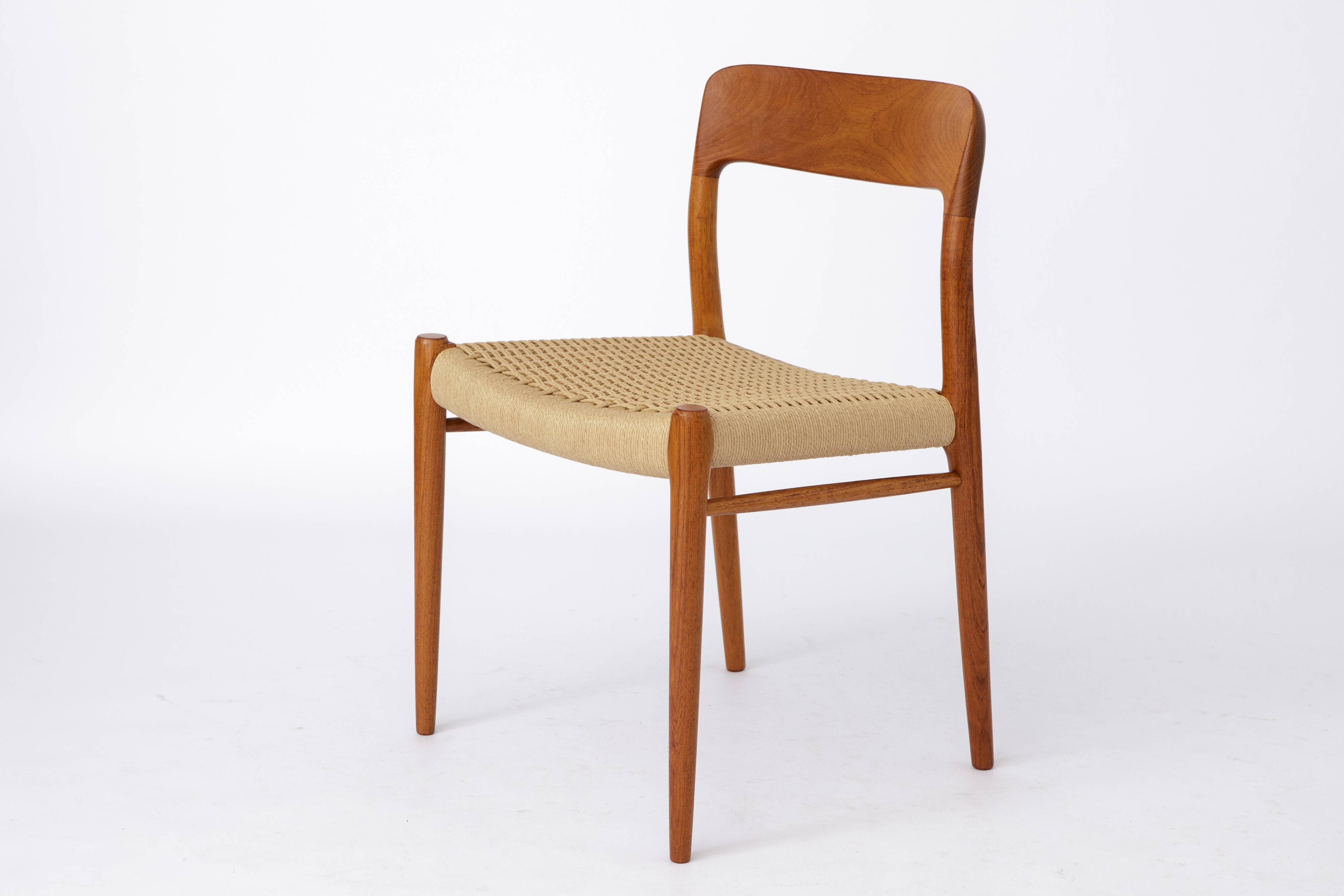 1 of 12 Niels Otto Møller Chair Model 75 in Teak – 1950s