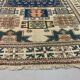 Old Turkish Kazak Rug Oriental 240x165 cm vintage carpet, Tribal Handwoven