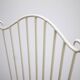 2 x Gartenstuhl vintage Metall blanc