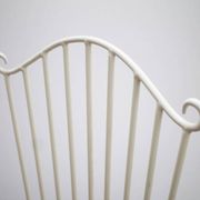 2 x Gartenstuhl vintage Metall blanc