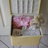 Vintage stool with storage box -1960s