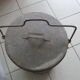 Old vintage garden zinc trash can