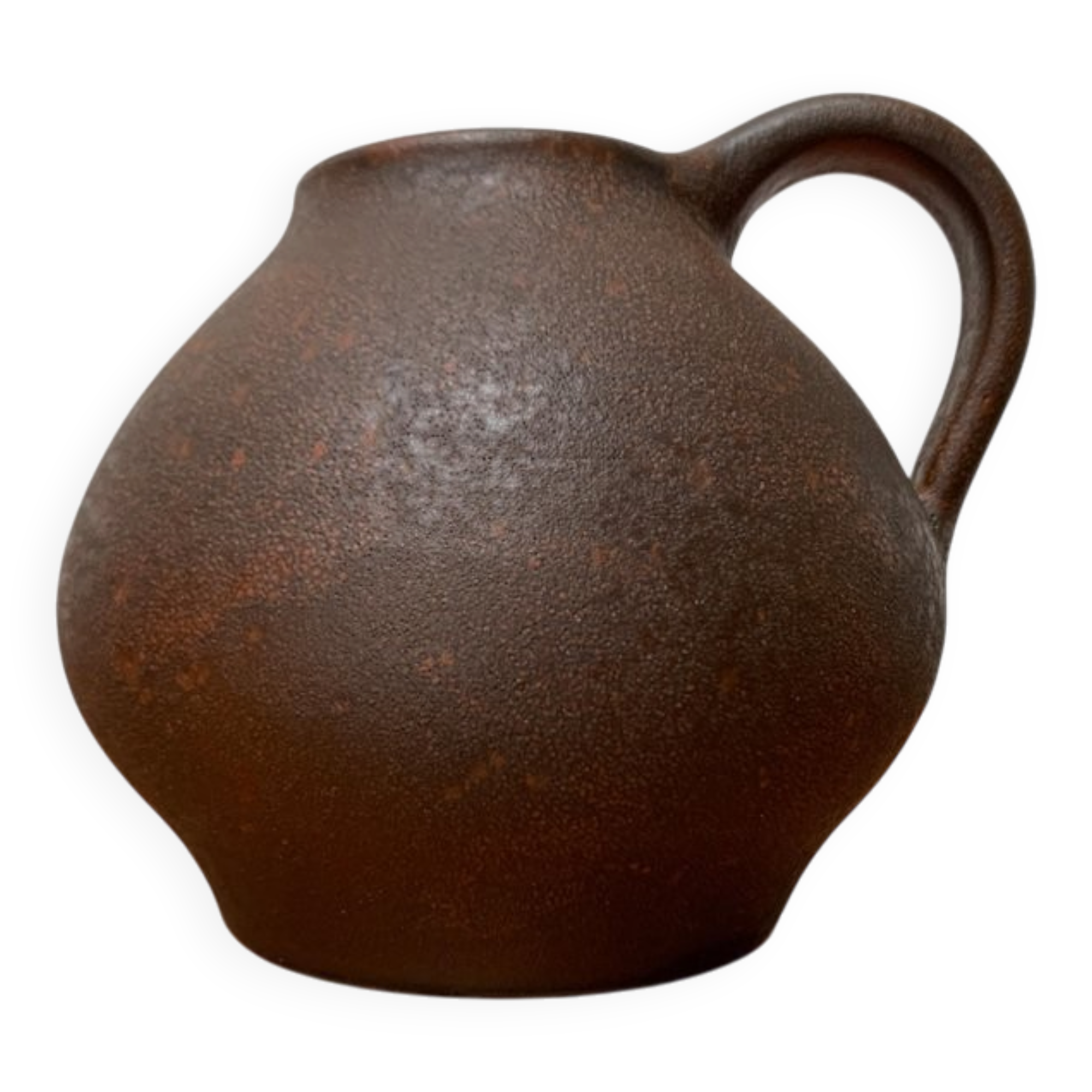 Brutalist vases and carafes from the mid-century by Hartwig Heyne pottery, Germany, 1960s.