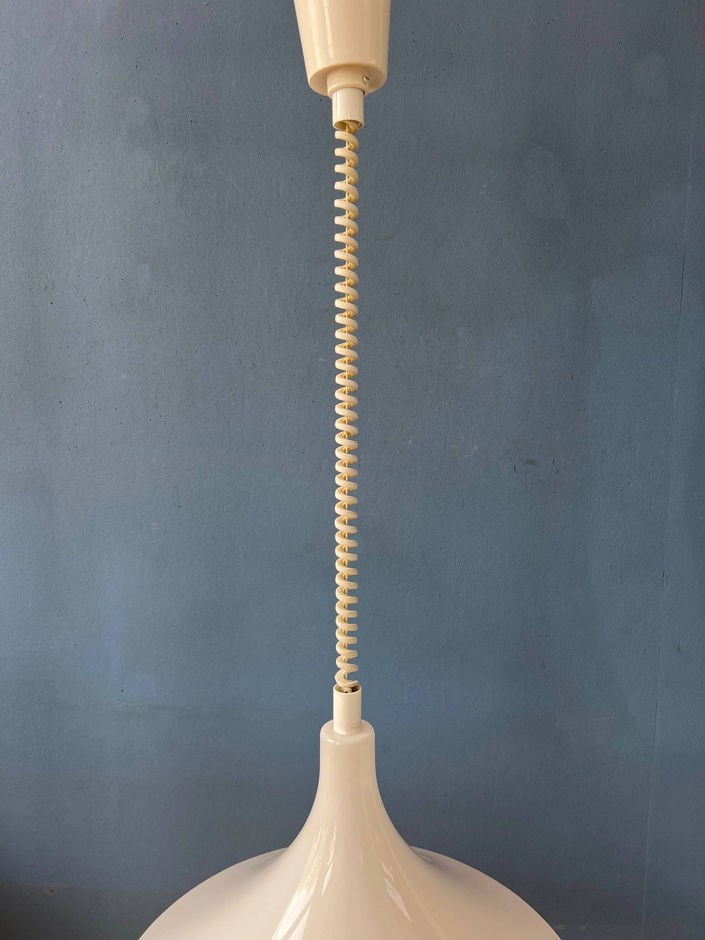 White Space Age Suspension "Witch Hat" Mid-Century