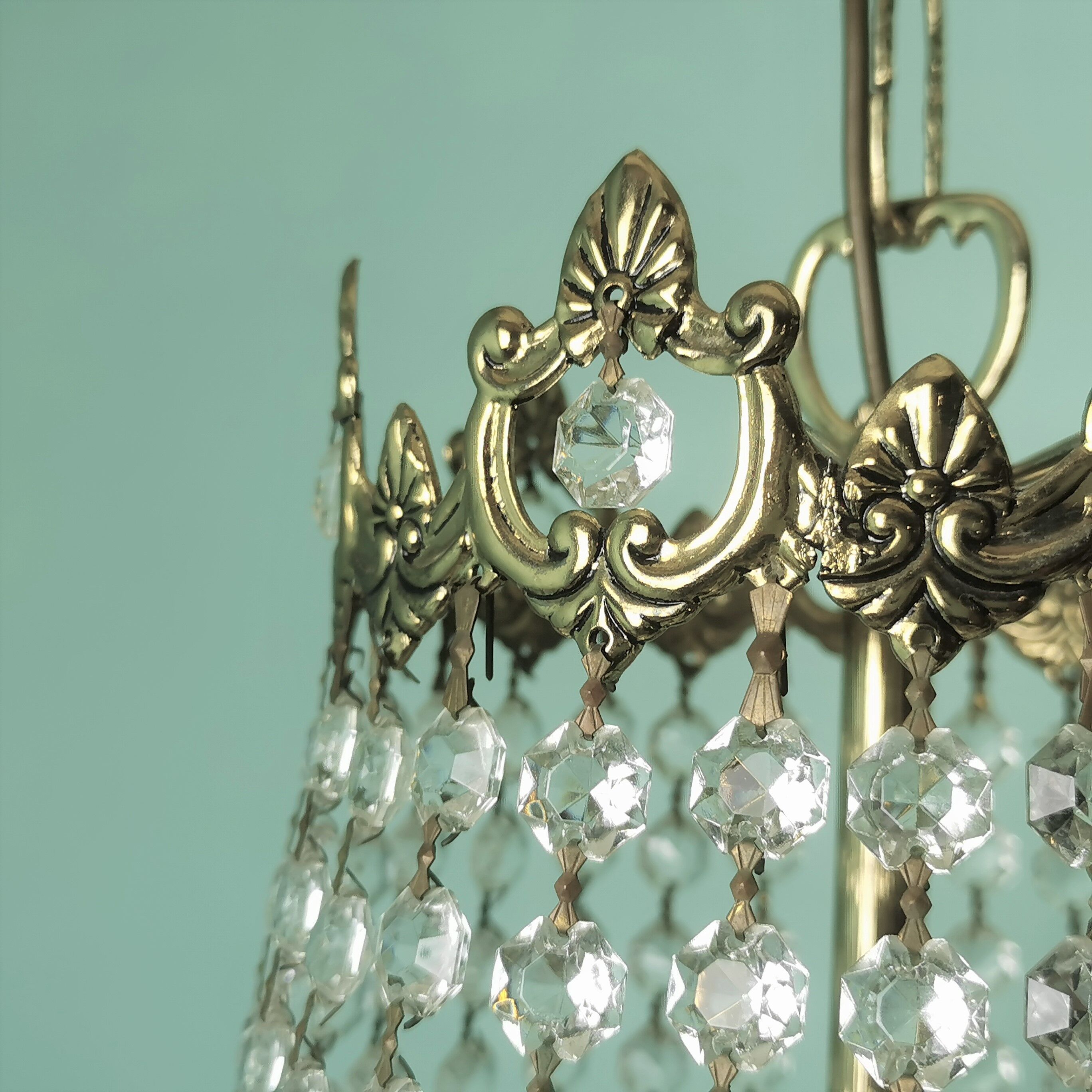 Stamped chandelier