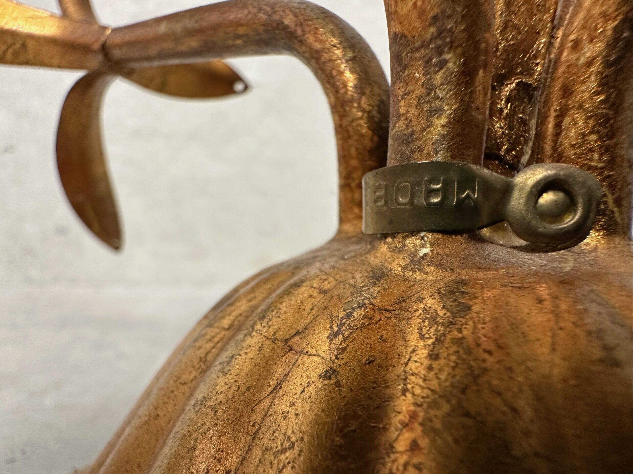 Vintage palm table lamp – Hollywood Regency