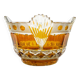 Mid-century modern fruit bowl, crystal, Poland, 1970s