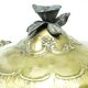 Rococo sugar bowl, silver-plated brass, Poland, early 20th century
