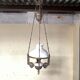 Antico lampadario, stile Liberty, con saliscendi