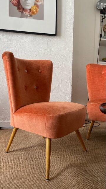 Sofa and 2 vintage armchairs