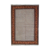 Vintage Indian Carpet Seraband handmade 122cm x 175cm 1980s, 1C519