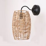 Rattan Sconces, Wall Lighting, Bedroom Lighting,Wicker Light