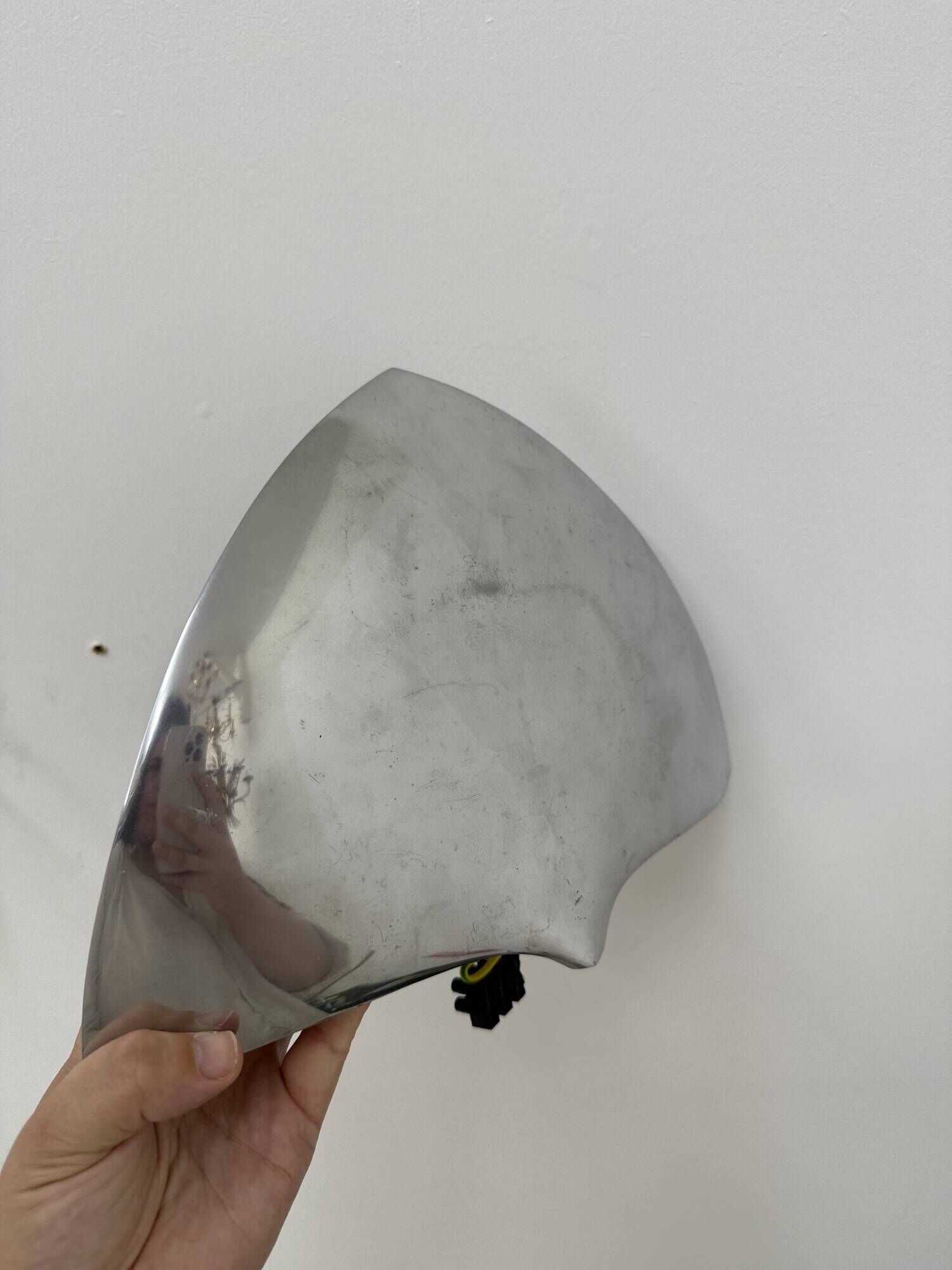 Modern French Polished Chrome wall Lamp by LG, Paris France