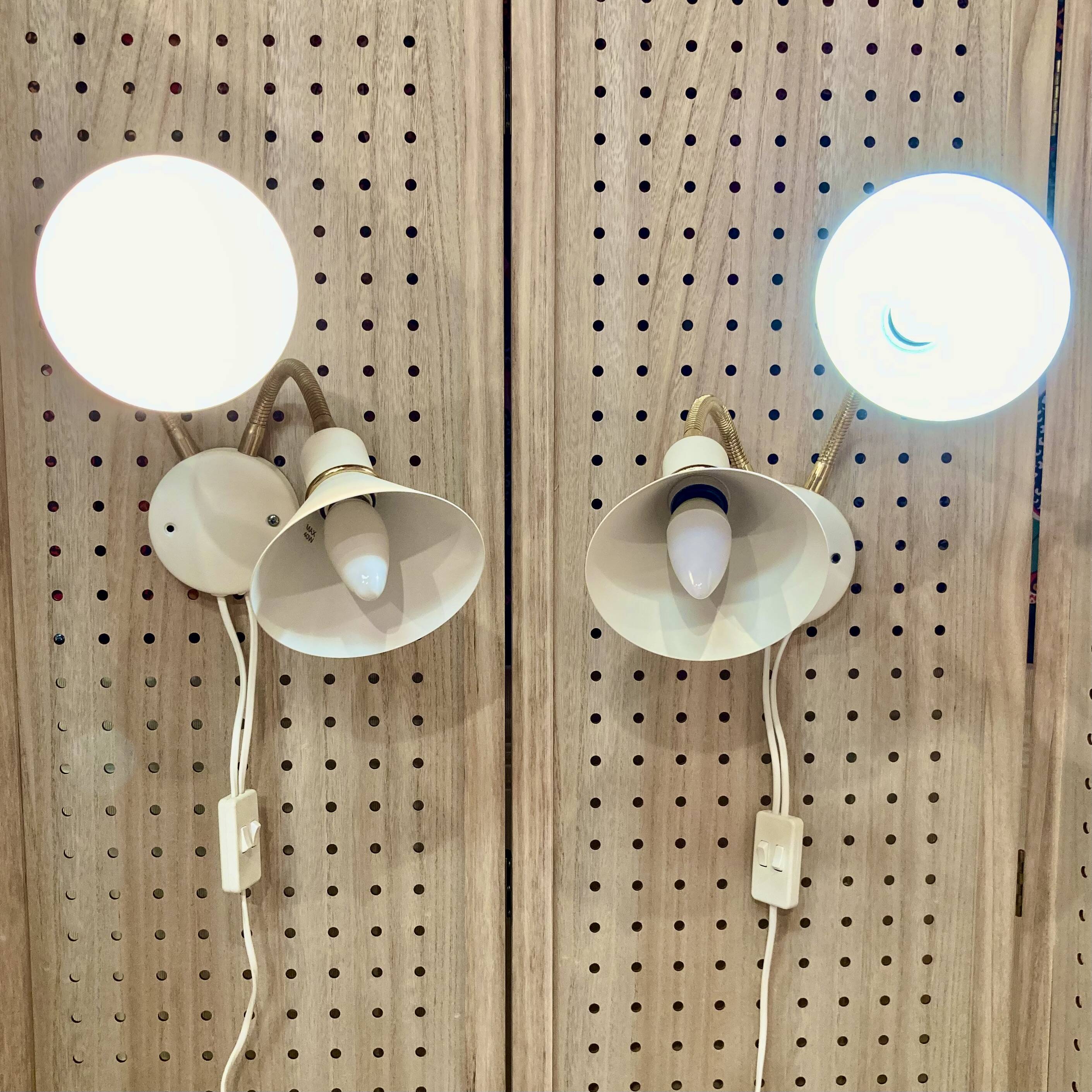 Modular scandinavian design wall lights.