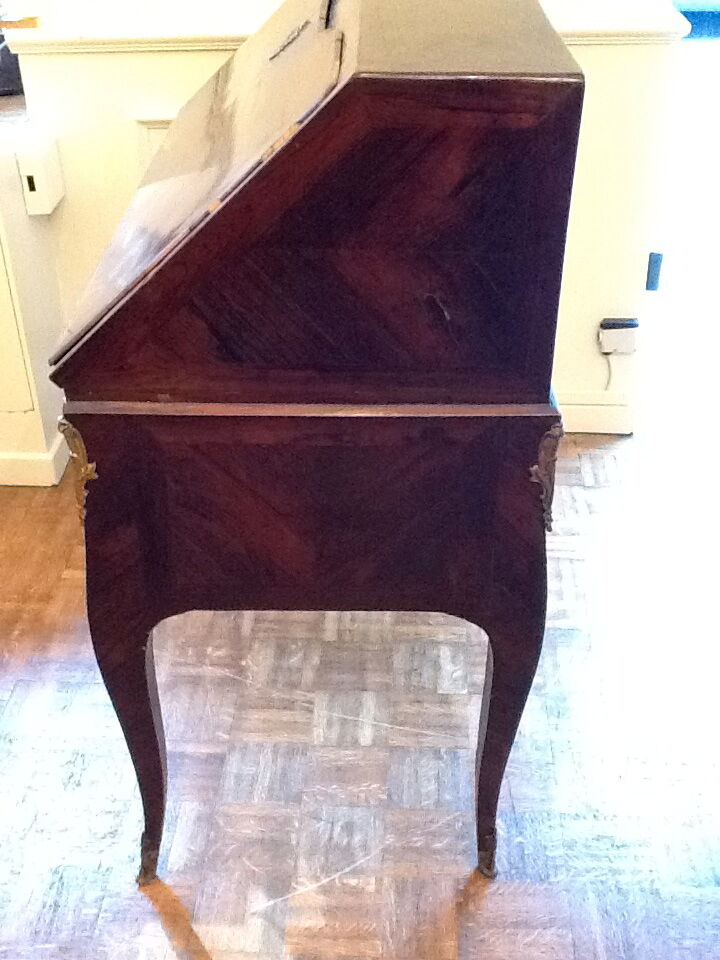 Office in slope of the period Louis XV inlaid rosewood