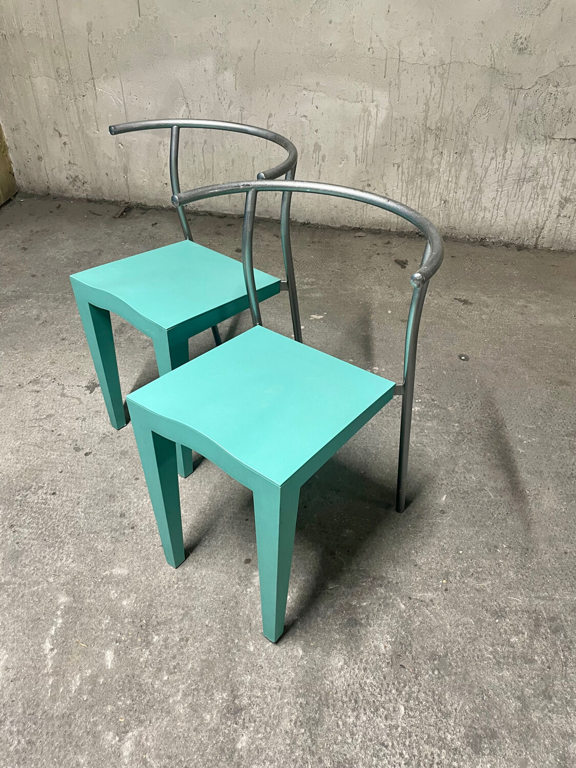 Two starck Dr. Glob chairs edited by Philippe Starck by Kartell italy