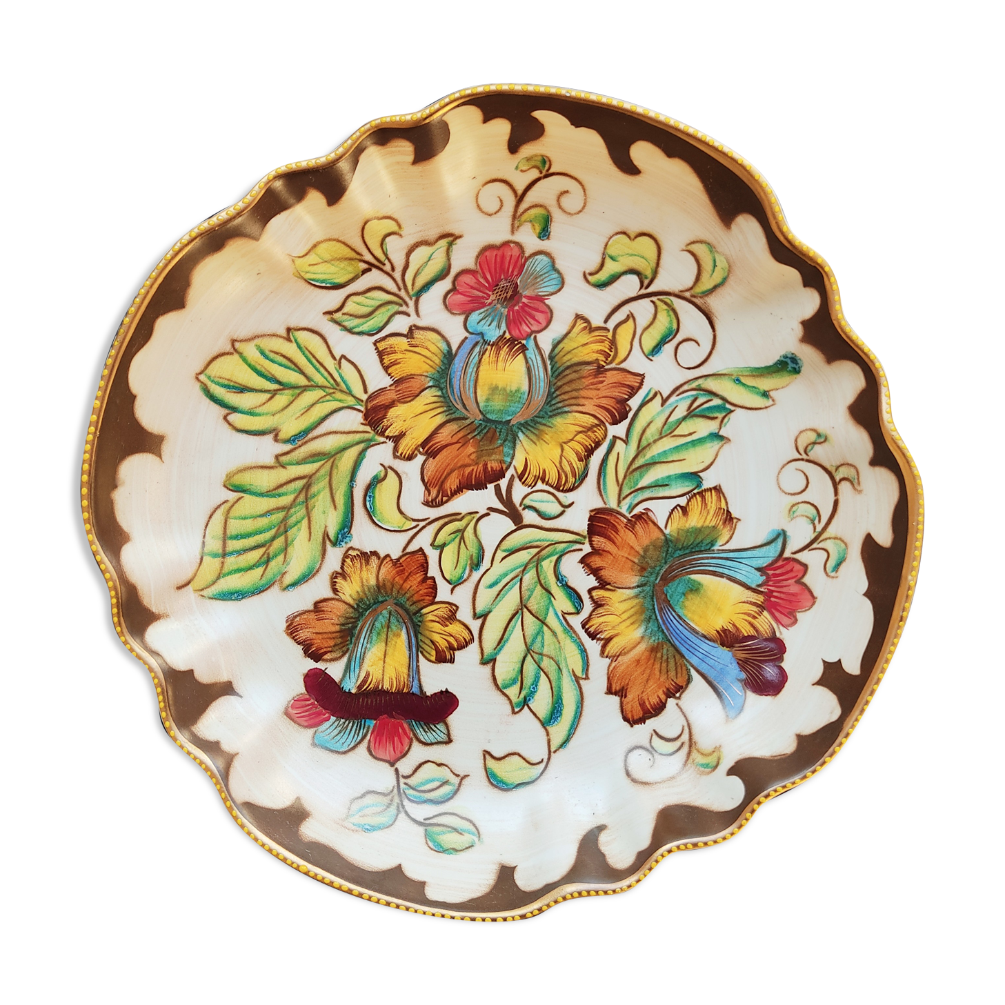 Dish Hubert Bequet décor Fabiola