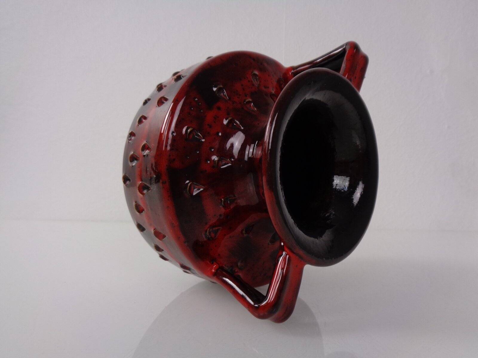 Italian Strawberry Ceramic Vase by Fratelli Fanciullacci for Bitossi, 1960s