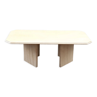 Travertine coffee table 80s