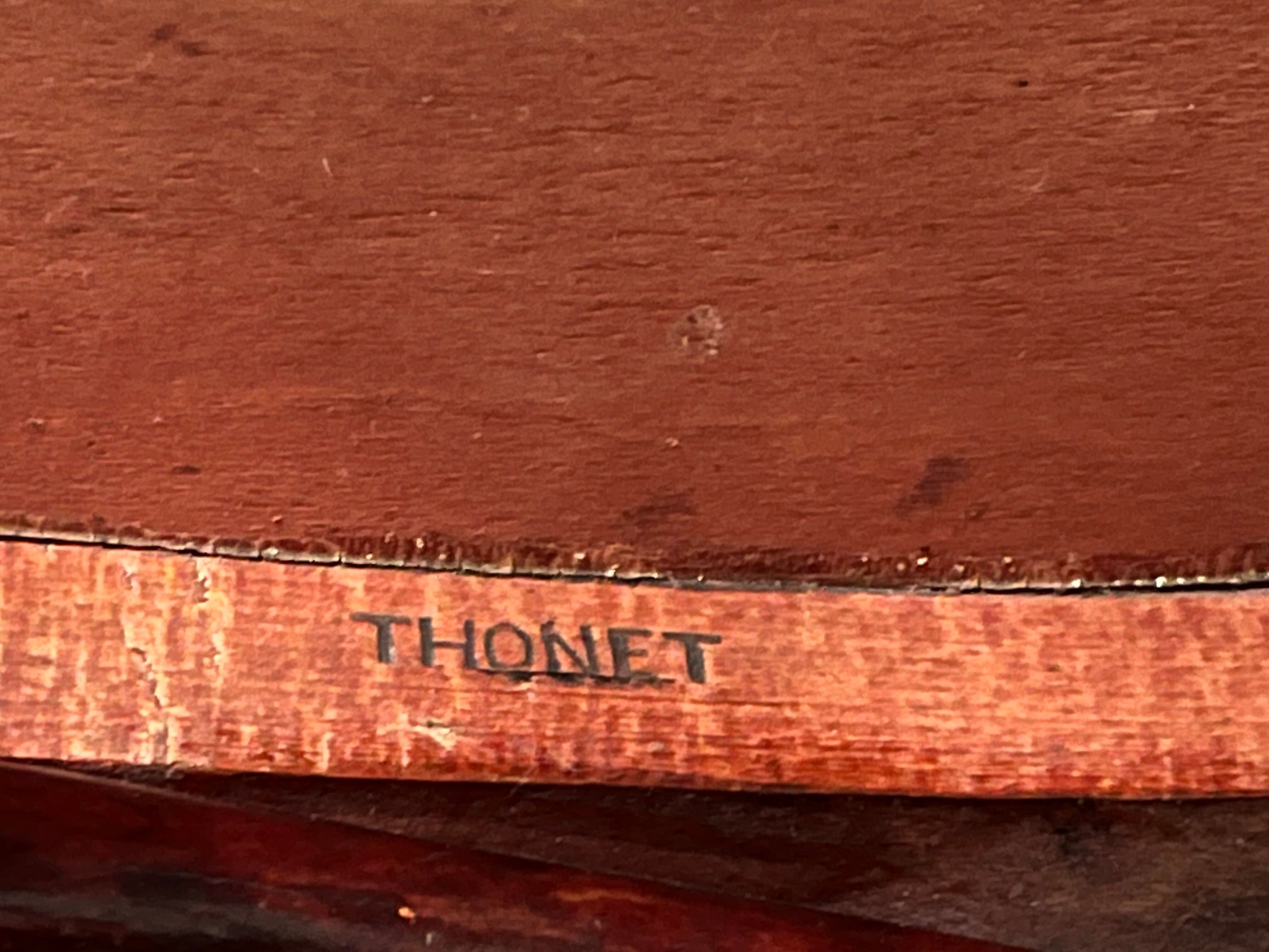 Armchair stamped Thonet number 967
