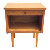 Vintage bedside table from the 60s/70s in wood.