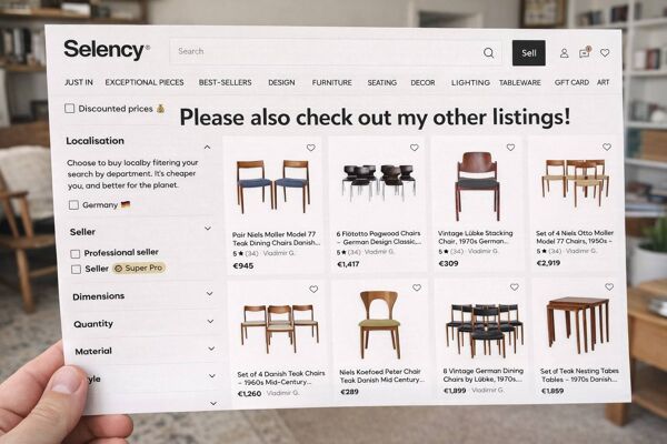 Ensemble de 3 chaises de salle à manger Helmut Magg – Modèle 3024 pour Deutsche Werkstätten