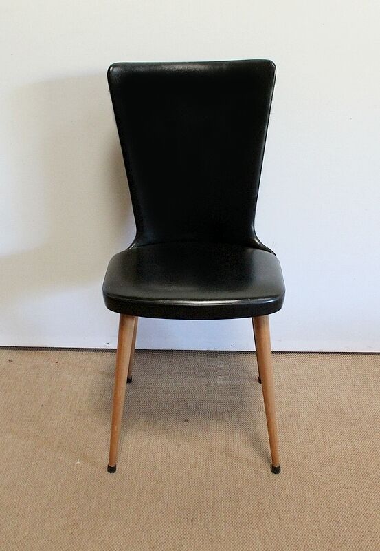 Suite of 8 baumann chairs, "essor" model – 1960s