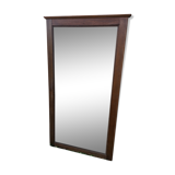 Bevelled oak mirror 154x79cm