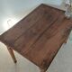 Mahogany side table with turned legs, antique, 19th century.